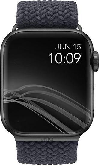 Actual product image Uniq Aspen Bracelet Tresse Apple Watch 44 42mm Gris Granite (Plastic)