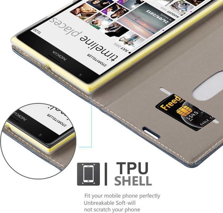 Actual product image Cadorabo Book Jeans Optics Cover (Nokia Lumia 1520)
