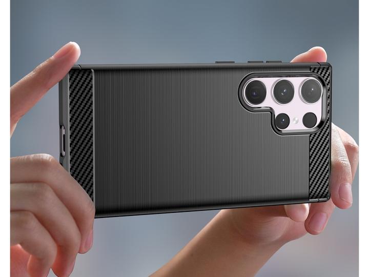 Image du produit Screenguard Étui Carbon Brushed Soft TPU (Samsung Galaxy S24 Ultra)