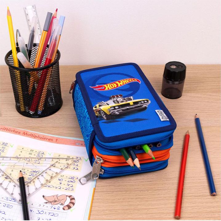 Produktbild Scooli Etui Tripledecker Hot Wheels