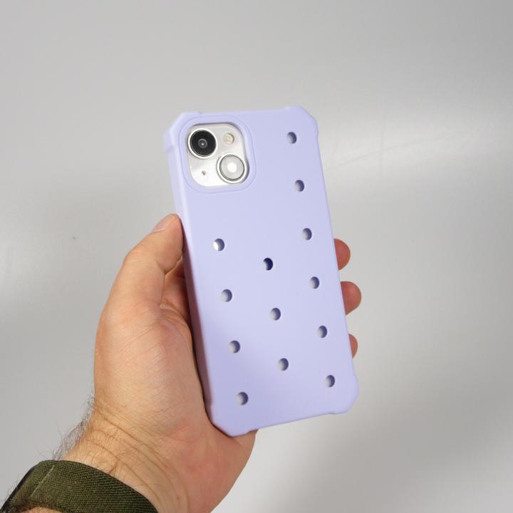 Actual product image PhoneLook Coque Case épais en silicone avec des trous pour les stickers à fixer clair (Apple iPhone 14)