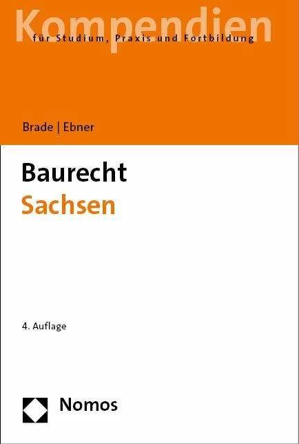 Produktbild Baurecht Sachsen (Deutsch, Alexander Brade, Anette Ebner, 2023)