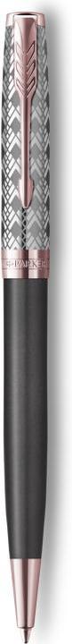 Produktbild Parker Kugelschreiber Sonnet Prem. Metal & Grey P.G.C. sw M (Metallisch, Roségold, Grau, 1 x)