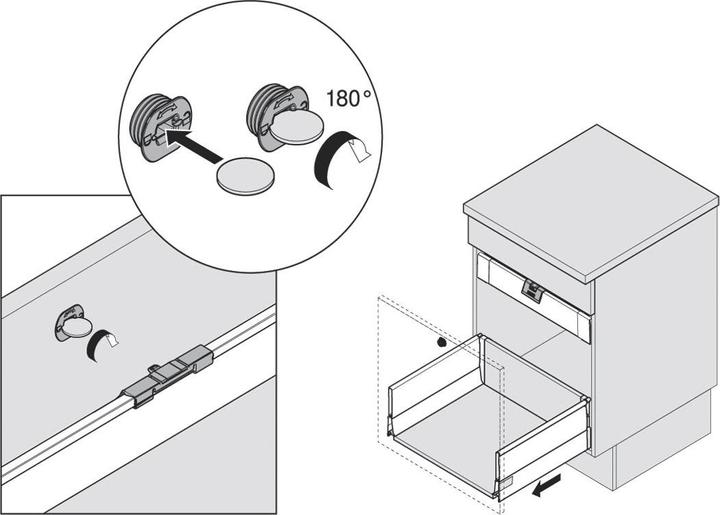 Immagine prodotto Blum ZIF.80M7 WGR T-BOX Maniglia+mec.trascin.