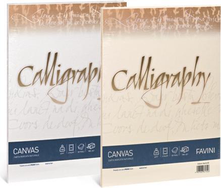 Produktbild Favini Canvas Kalligraphie Umschlag Weiss 25 Stück (A5, 25 x)