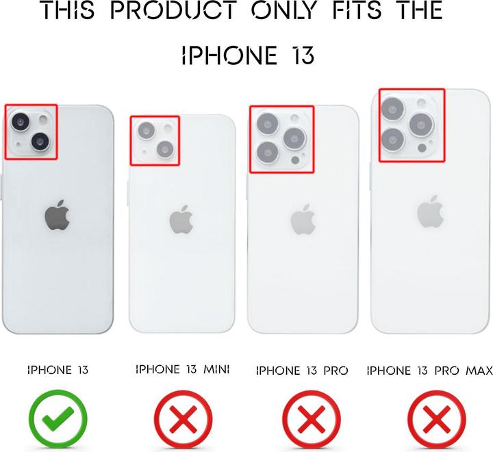 Immagine prodotto Nalia Custodia per cellulare in silicone con aspetto in pelle (Apple iPhone 13)