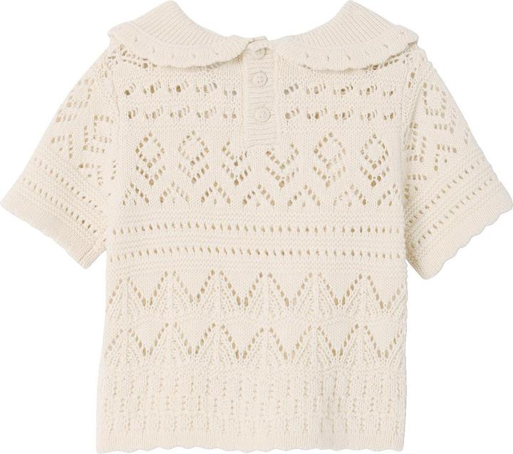 Produktbild Vertbaudet Mädchen Baby Häkel-Pullover mit kurzen Ärmeln (92)