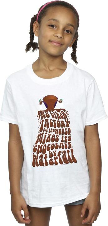 Produktbild Willy Wonka & the Chocolate Factory Chocolate Waterfall TShirt Mädchen (140, 146)