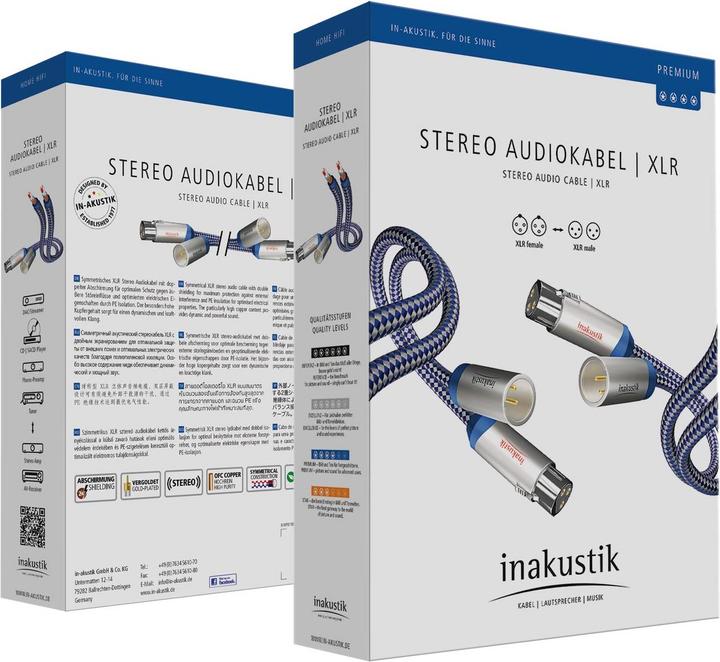Actual product image Inakustik premium XLR (3 m, XLR)