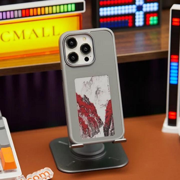 Produktbild PhoneLook Hülle E-Ink Display DIY mit NFC-Technologie für persönlicher Foto-Hintergrund (Apple iPhone 15 Pro)