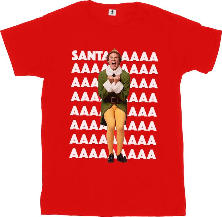 Immagine prodotto Elf Buddy Santa Scream Maglietta Uomo (M)