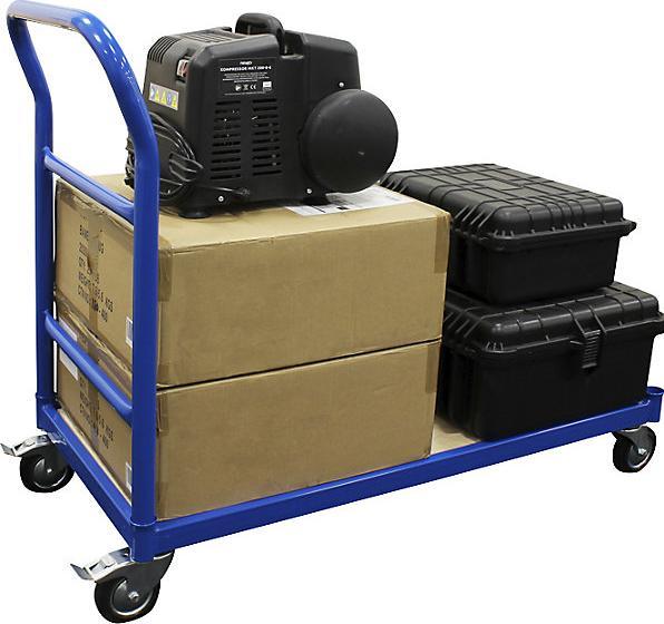 Actual product image eurokraft basic Platform truck, max. load 250 kg, shelves LxW 1050 x 475 mm. (250 kg)