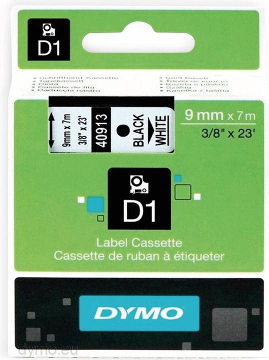 Produktbild Dymo S0720680 Standardband (0.90 cm, Weiss, Schwarz)