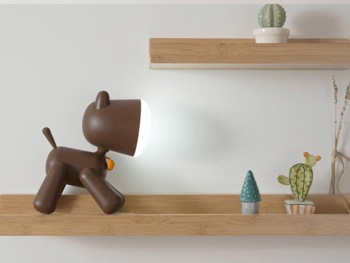 Actual product image VR Shinecon Night light model Dog Art Brown