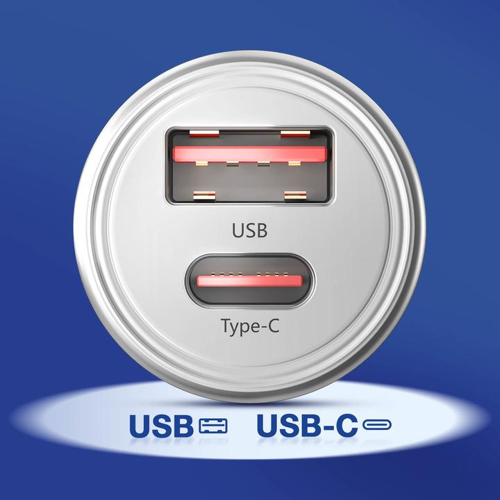 Produktbild 3MK Hyper Car Charger Type-C + USB ports QC 4.0 + PD 30W