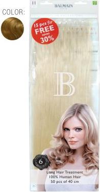 Produktbild Balmain Value Pack 22 Natural Straight 40cm 50St. Echthaar Fill-In Extensions (Blond, 40 cm)
