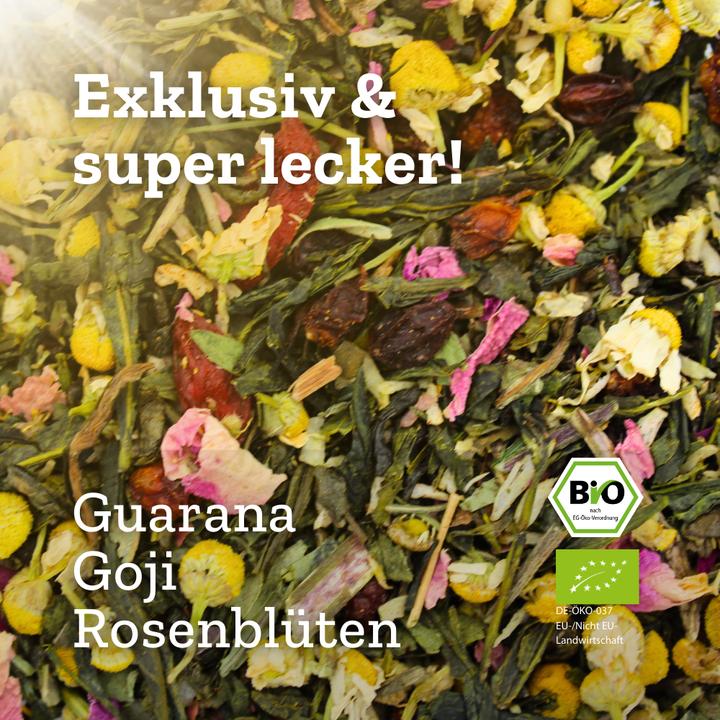 Actual product image Urban Tea Factory So Damn Pretty - Green tea blend with guarana & rose petals - organic glass