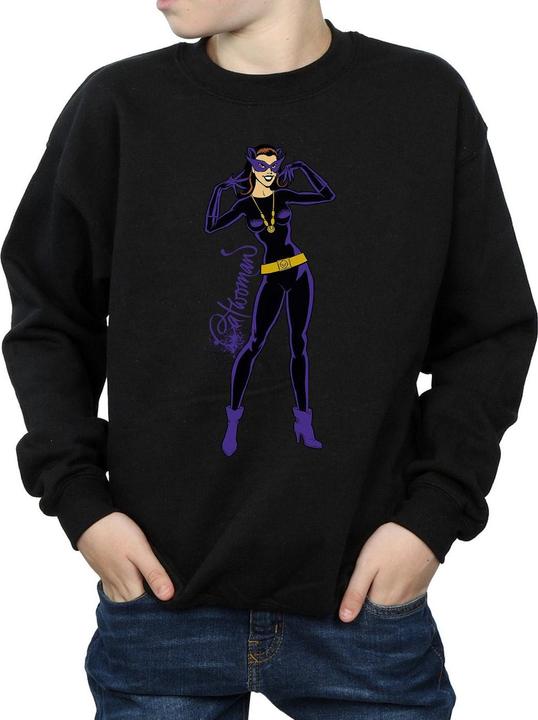 Immagine prodotto Catwoman Happy Pose Felpa Ragazzi (152, 158)