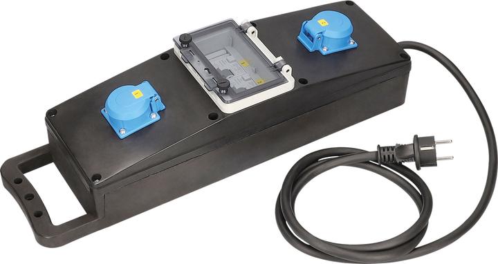 Produktbild As - Schwabe Vollgummi-Steckdosenleiste (2 x, CEE 7/3, 2 m)