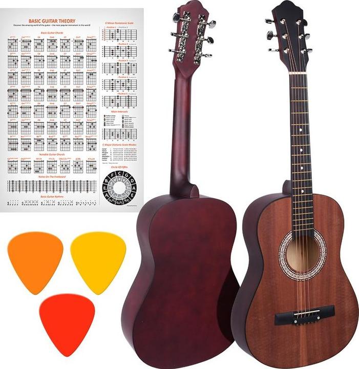 Immagine prodotto No Name Nn Ag 34 1/2 Chitarra Acustica Per Imparare A Suonare Lo Stile Opaco (Chitarra elettrica)