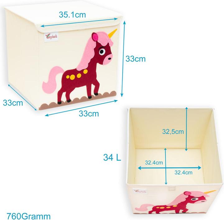 Produktbild Intirilife Aufbewahrungsbox mit Deckel für Kinder