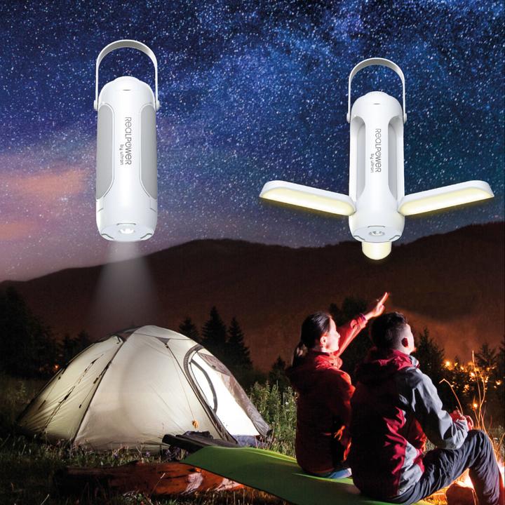 Produktbild RealPower outdoor LED-Lampe OL-6000,6.000 mAh,Solar,Flashlig