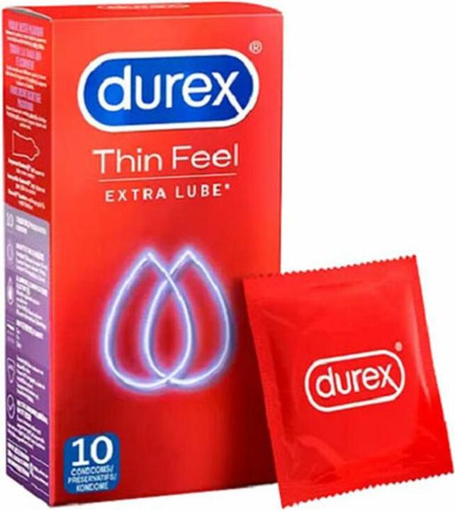 Immagine prodotto Durex Thin Feel Extra Lube - 10 preservativi (10 pz.)