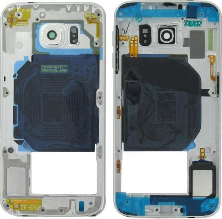 Produktbild Samsung Galaxy S6 G920F mittlerer Rahmen weiss (Galaxy S6)