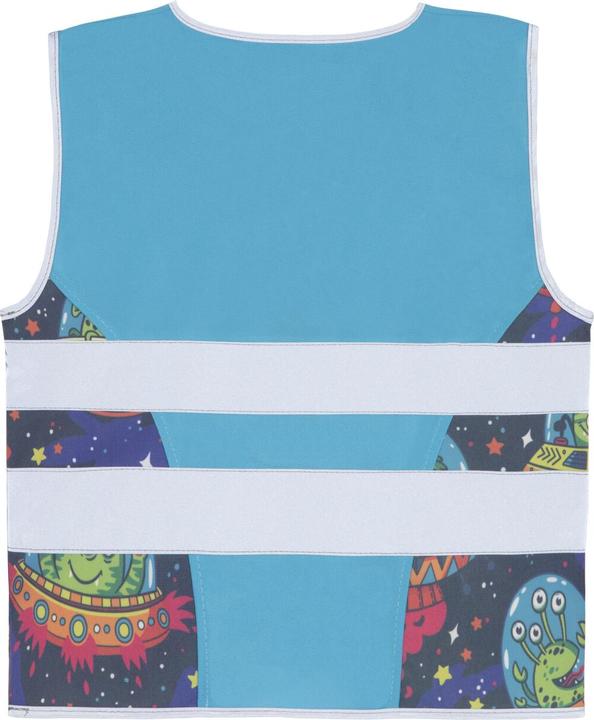Actual product image Korntex Kinder Warnweste Action „Aerospace“ - CO2 Neutral - Blau/Alien - S (S)
