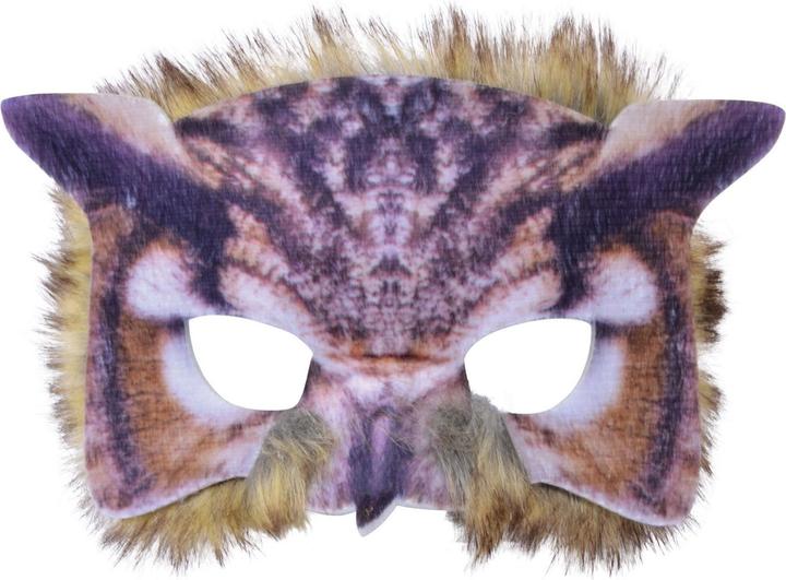Actual product image Bristol Novelty Unisex Faux Fur Owl Eye Mask