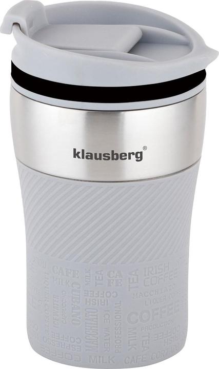 Image du produit Klausberg Lot de 2 mugs isothermes à double paroi, 280ml, gris (0.28 l)