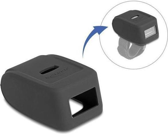 Immagine prodotto Delock Scanner per codici a barre ad anello 90508 - 1D / 2D (Codici a barre 1D, Codici a barre 2D)