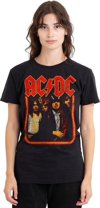 Actual product image AC/DC Unisex Adult Group Distressed T-Shirt (L)
