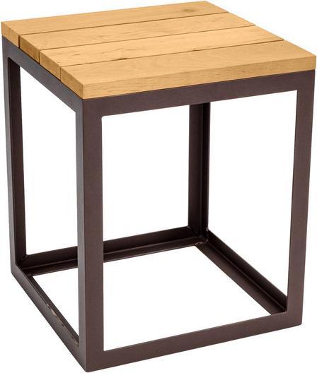 Actual product image Nouvel Outdoor - Stool "Timber", 38 x 38 x 46 cm (38 cm)