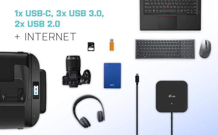 Immagine prodotto i-tec Dual DP USB-C Power Delivery 4k Dock (USB-C, 3 Porti)