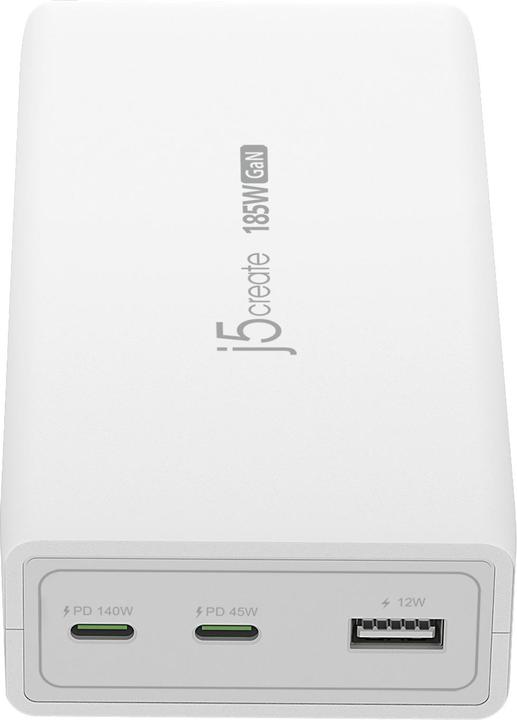 Produktbild j5Create JUP37185W-FN, Drinnen, AC, 20 V, Weiss (185 W)