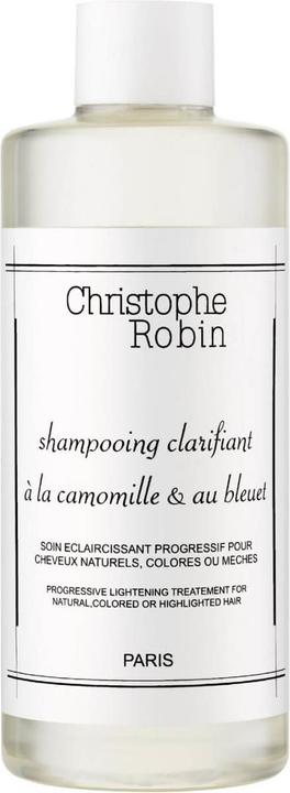 Actual product image Christophe Robin Shampooing clarifiant camomille et bleuet (250 ml, Liquid shampoo)