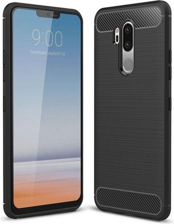Actual product image Screenguard LG G7 ThinQ Cover Carbon Brushed Soft TPU (G7 ThinQ)