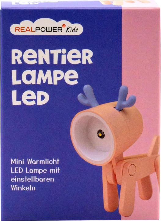 Produktbild RealPower LED-Tier Taschenlampe Pink deer (6.40 cm)