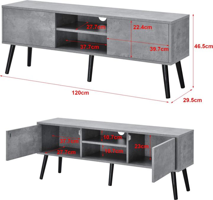 Image du produit En.Casa Eskilstuna (120 x 29.5 x 46.5 cm)