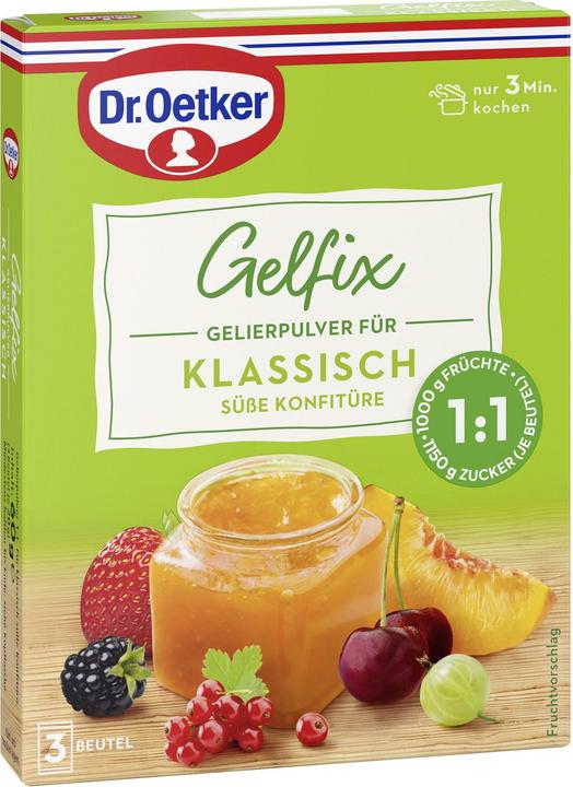 Actual product image Dr. Oetker Gelfix Classic 1:1 3Er (60 g)