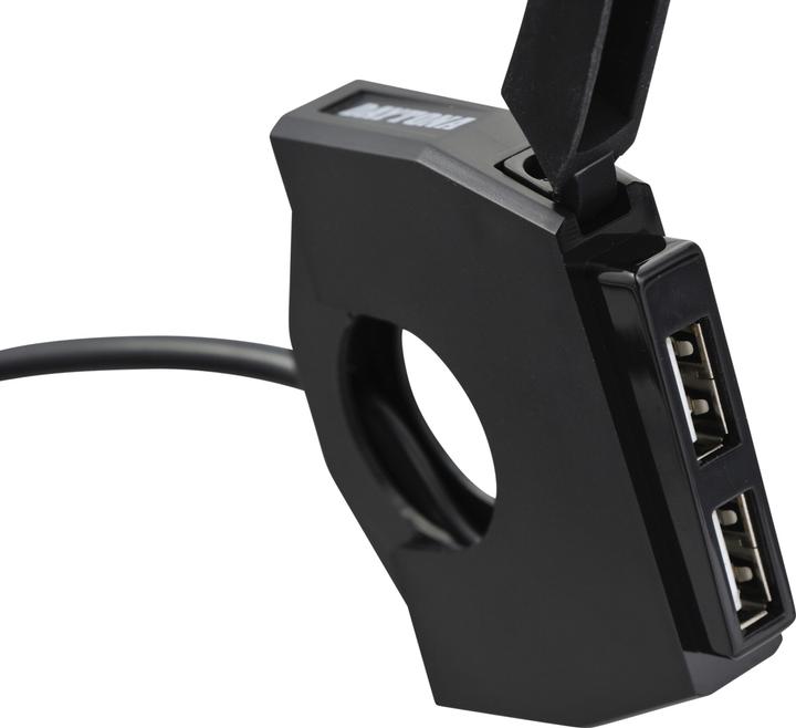 Daytona Slim USB Power Supply 2x USB für Motorradlenker