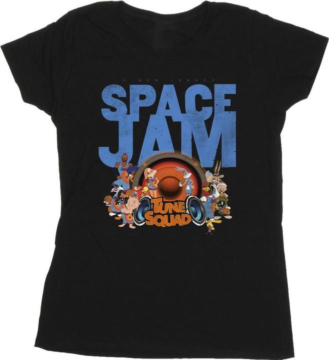Actual product image Space Jam Womens/Ladies Tune Squad Cotton T-Shirt (L)