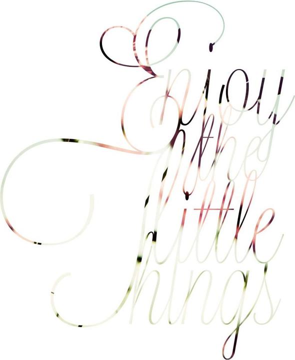 Produktbild Trenddeko Enjoy the little Things (74 x 90 cm)