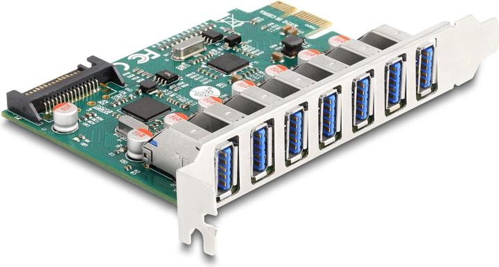 Image du produit Delock Carte PCI Express x1 vers 7 x USB externe 5 Gbps type A femelle