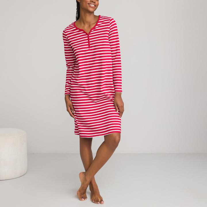 Image du produit La Redoute Collections Chemise de nuit en jersey de coton (W36/L38)