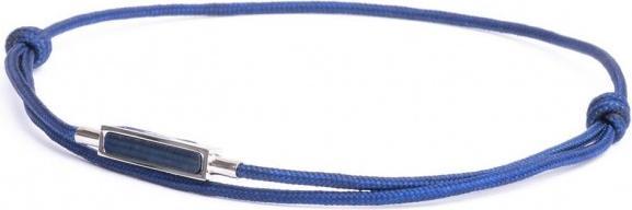 Produktbild Gemini Talis Blue Silver (1,5 mm starkes marineblaues Nylon und Titanelement, verziert mit einem blauen Tigerauge-Stein)