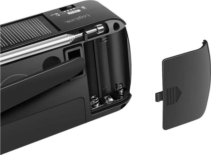 Actual product image LogiLink Dynamo hand crank radio (VHF, MW, KW)