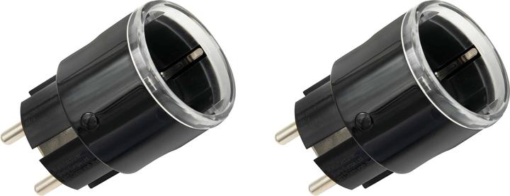 Shelly WLAN socket outlet Plug S Gen3, Matter, black, 2 pieces