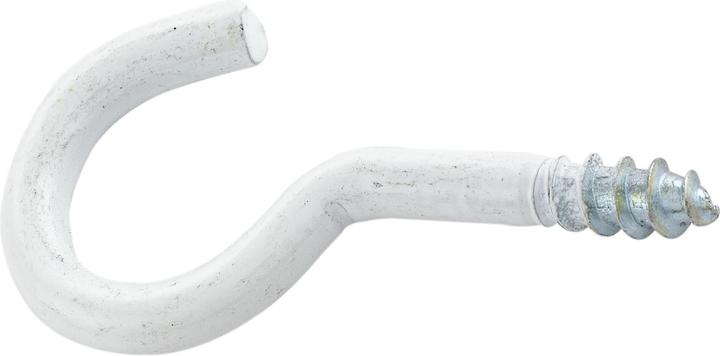 Produktbild Lüsebrink Schraubgebogen mit Holzgewinde gebogen Wandgebogen 4,1x40 mm weiss beschichtet (0.04 m)